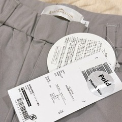 【Restoration】レストレーション（L）ウエストゴム スリムパンツ 砂色の画像