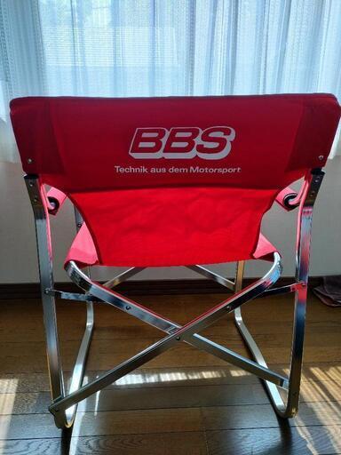 BBSノベルティ　ディレクターズチェア。 新品未使用。 非売品希少BBS 鍛造クラブオリジナルディレクターチェアノベルティ椅子
