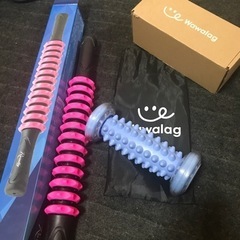 最終お値下げ中☆マッサージスティック＆足ツボローラーの画像