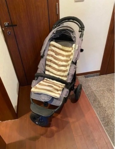 3枚クッションシート付き他備品付き　エアバギーココブレーキ希少グレー