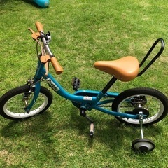 【お渡し決定】14インチ　自転車　ケッターサイクル　補助輪つき