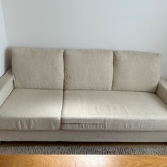 ニトリ 3人掛け ソファー アイボリーの画像
