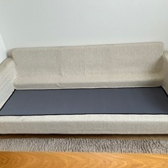 ニトリ 3人掛け ソファー アイボリーの画像