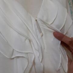 ZARA 長袖ブラウス Lの画像