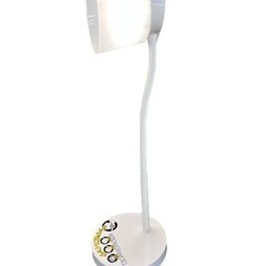 NO.681 【2018年製】オーム電機 LEDデスクランプ タッチ式スイッチ 3段階調整 DS-LS06-Wの画像
