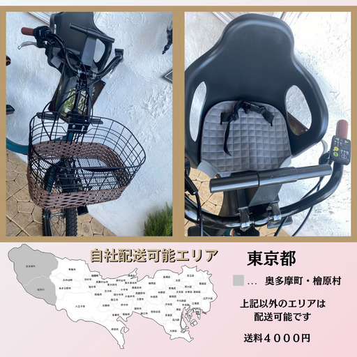 CD 電動自転車　ヤマハ　パス　バビー 20インチ　子供乗せ