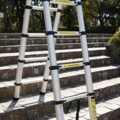 購入決まりました　はしご 伸縮 3.8m 折りたたみ 150kg家庭用 業務用 災害 防災 アルミの画像