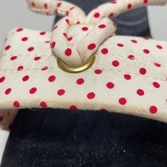 桐下駄サンダル　24センチ前後対応　浴衣　レディース　少々難あり（396-6）の画像