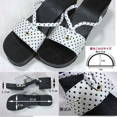 桐下駄サンダル　24センチ前後対応　浴衣　レディースの画像