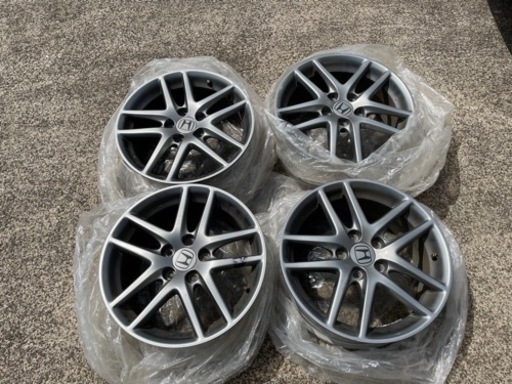 アコードcl7 ユーロR 純正アルミホイール4本　17インチ7j＋55
