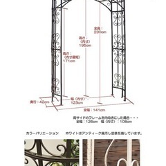 ガーデンアーチ⭐︎玄関に