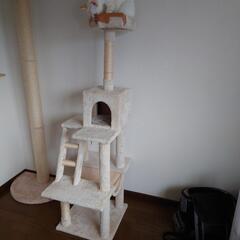 （取引中　受付中止）あげます　キャットタワー　取りに来てくれる人のみ