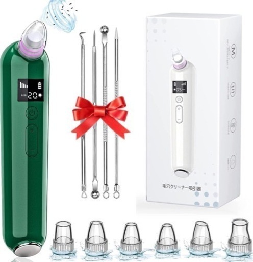 新品✨毛穴吸引器 美顔器 6種類の吸引ヘッド 5階段吸引力