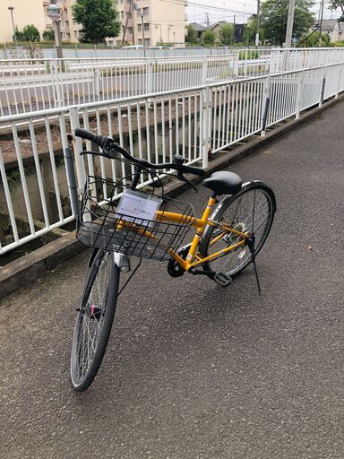 ★ジモティ割あり★  軽快車 26インチ 黄 クリーニング済み SJ2733