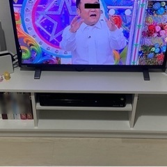 〆【使用期間2年未満】収納付テレビボード譲ります！の画像