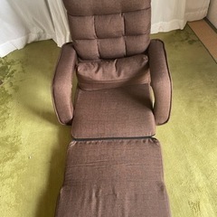 1人用リクライニング座椅子の画像