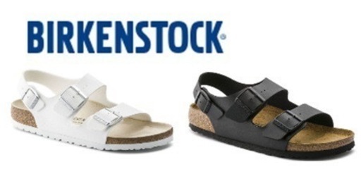 BIRKENSTOCK(ビルケンシュトック) レディース　サンダル ミラノ (幅狭) ビルコフロー メンズ　ホワイト　ブラック