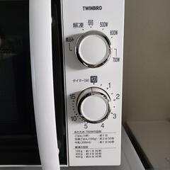 【美品】ツインバード 電子レンジ  2018年製 50Hzの画像