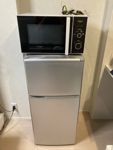 電子レンジ（2018年製）＋冷蔵庫（2017年製）