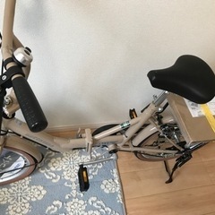 ★未使用★ キャンプメーカー：キャプテンスタッグ折りたたみ自転車　コンタナ FDB206BAA YG-0237の画像