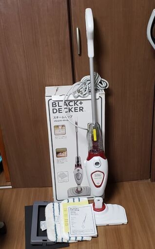 スチームモップ クリーナー ブラックアンドデッカー 1回使用のみ