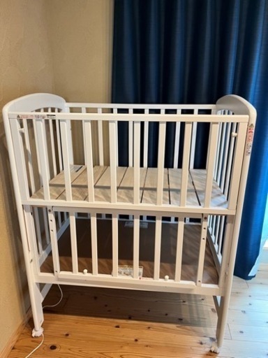 KATOJI ミニベビーベッド　ハイタイプ（ホワイト）美品