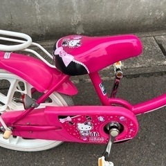 ブリジストン　18インチ　子ども用自転車　キティちゃんコラボの画像