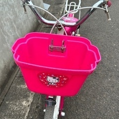 ブリジストン　18インチ　子ども用自転車　キティちゃんコラボの画像