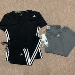 adidas 半袖　ハーフパンツ　3点セット