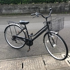 お取引感謝【ご近所使用に】２７インチ・ママチャリ系・６段ギヤ・中古