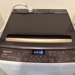 【美品！2022年購入品】HISENSE全自動8kg洗濯機の画像