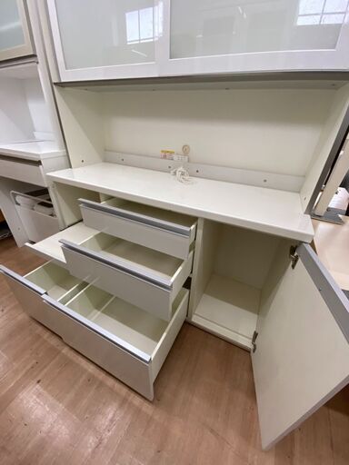 レンジボード キッチンボード 食器棚 パモウナ 幅141cm れんじぼーど ?自社配送時?代引き可?※現金、クレジット、スマホ決済対応