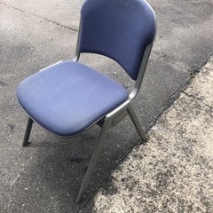 オフィス用 イス ブルー8個セット