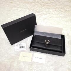 全国発送可能☆極美品⭐️BVLGARI　ブルガリ レザー サークルロゴ　クリップ  ラージウォレット 長財布 コンチネンタル ウォレット 　