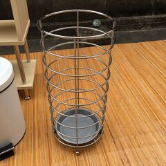 傘立て シンプル スチール 丸型 アンブレラスタンド 