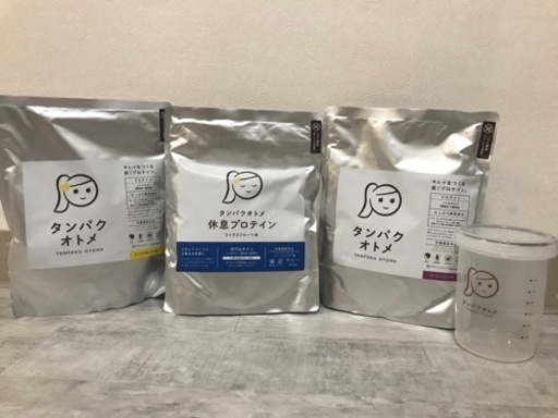 タンパクオトメ3袋セット（シェイカー・計量スプーン付）