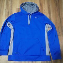 NIKE ナイキ パーカー therma-fit 青 ブルー Lサイズ