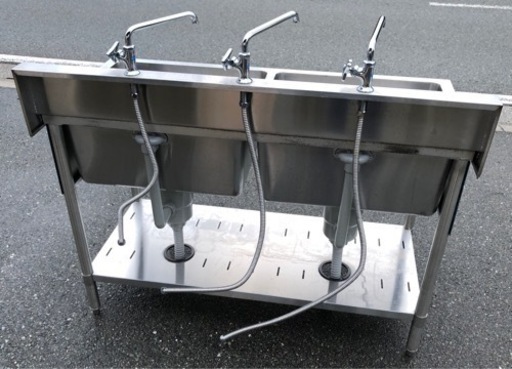 ⭐︎中古品　マルゼン　2槽シンク　1200×600×800mm  厨房用品⭐︎