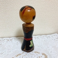 【昭和レトロ】こけし 若山牧水 短歌  創作こけし 伝統こけしの画像