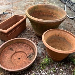 値下げ　テラコッタ鉢　プランター　4個セット