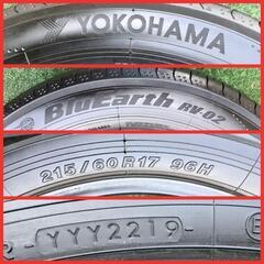 (値下げ) 215/60R17 YOKOHAMA BluEarth RV-02 4本セットの画像