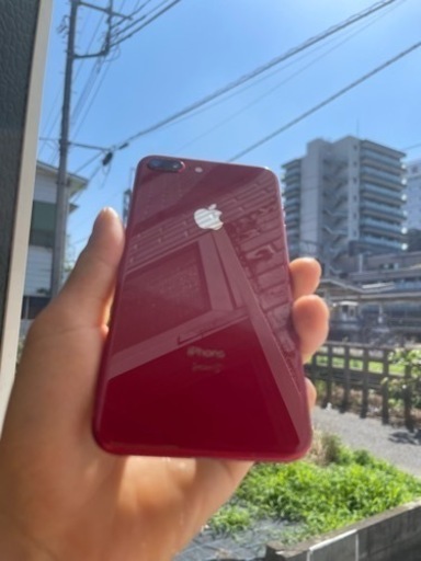 美品』iphone 8 Plus 64GBレッド SIMフリー バッテリー内容100%