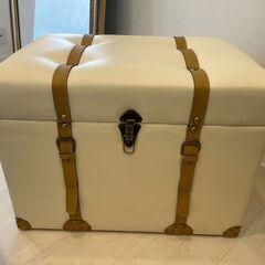 アンティークトランクスツールM 収納 スツール シャビー 西海岸...