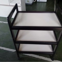 ワゴン　ブラウン　木製　中古