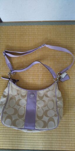 コーチ　COACH　ショルダーバッグ　紫  美品