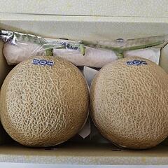 高知県産高級マスクメロンはるのかぞく2玉約4キロの画像