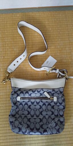 コーチ　COACH ショルダーバッグ　青