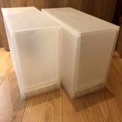 無印良品　ポリプロピレンストッカー　2個セット