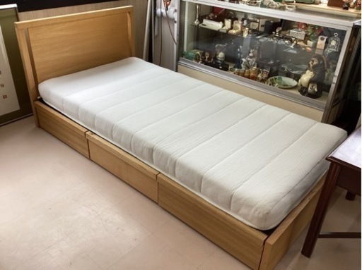 美原店　シングルベッド　収納　引き出し付き