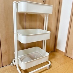 キッチンワゴン　3段バスケット　DCMダイキ